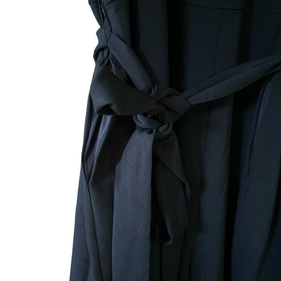 Lane Bryant Size 28 Black Wide Leg Pantsuit with pockets - Picture 3 of 7